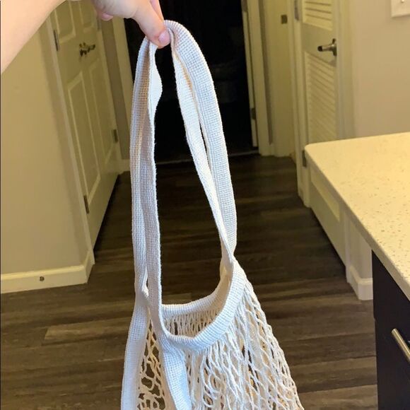 NWT Recontained Mesh Tote Bag -Natural Color - Picture 6 of 7